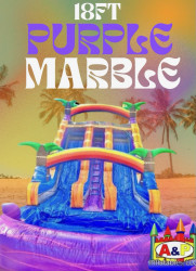 25. Purple Marble Waterslide - 18ft